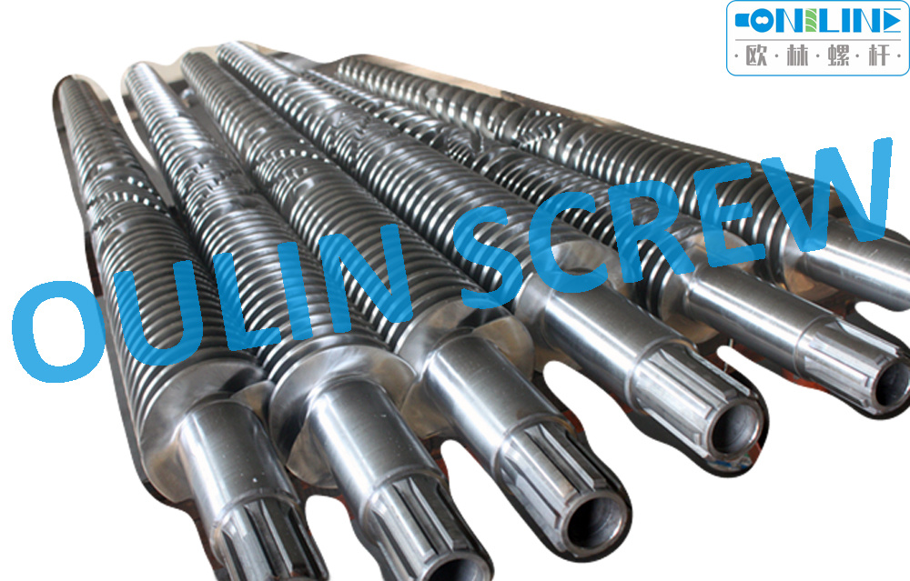 Liansu Lse80/156 Twin Conical Screw and Barrel for PVC Machine