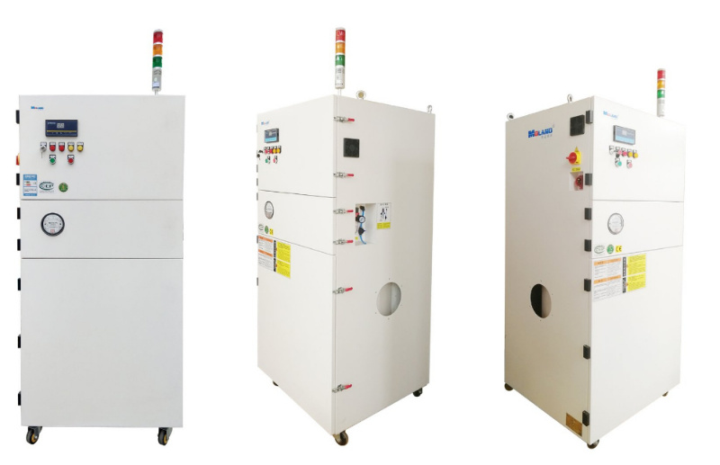 Sistema di raccolta della polvere di filtro industriale per stazione di saldatura