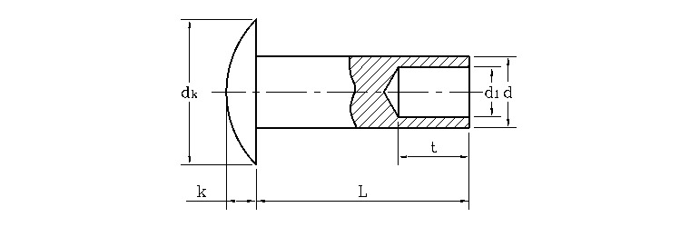 Round Head Semi-tubular Rivets