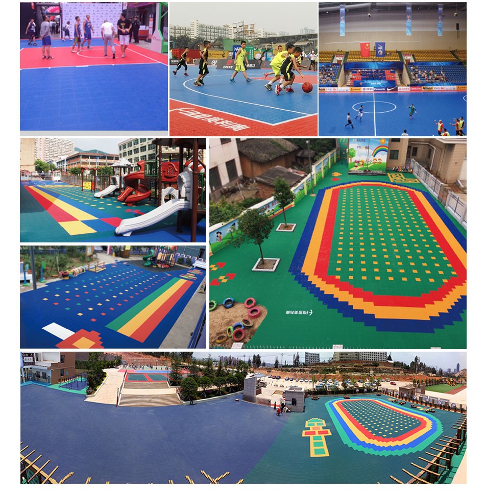 Interlock Tiles For Outdoor Kids Playground