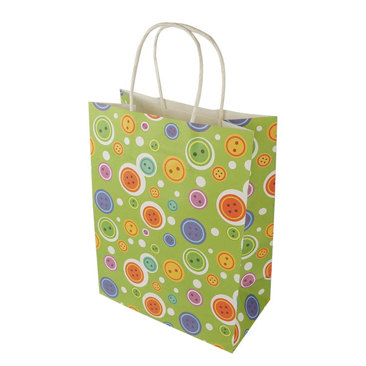 colourful kraft paper bag