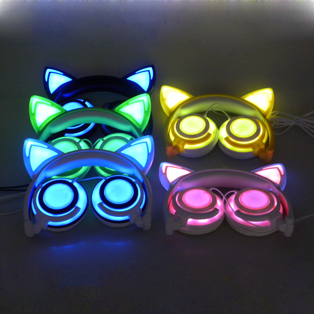 Colorful choose cat ear headphone