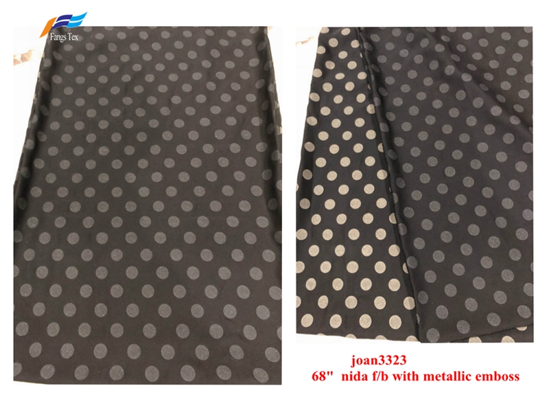 merallic embossed fabric
