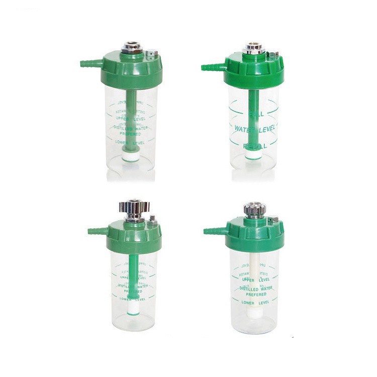 Medical Sharp Oxygen Regulator dengan Humidifier Bottle Oxygen Inhaler