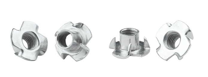 stainless steel tee nuts with pronge