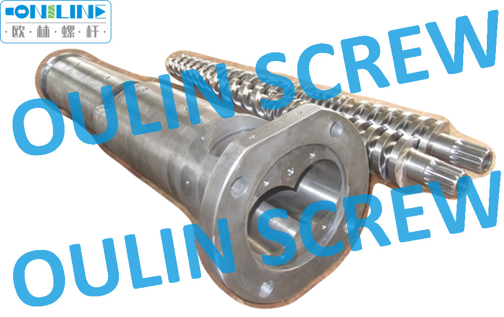 Kmd2-50kk Twin Conical Screw and Barrel for WPC Sheet, Profile Extrusion