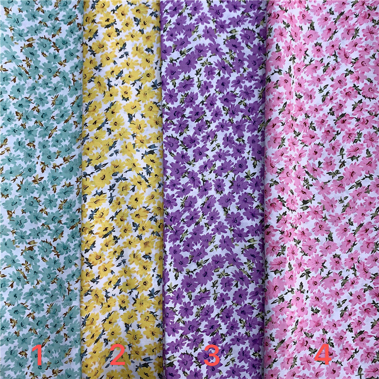 stocklot textile 100% cotton poplin digital printed fabric