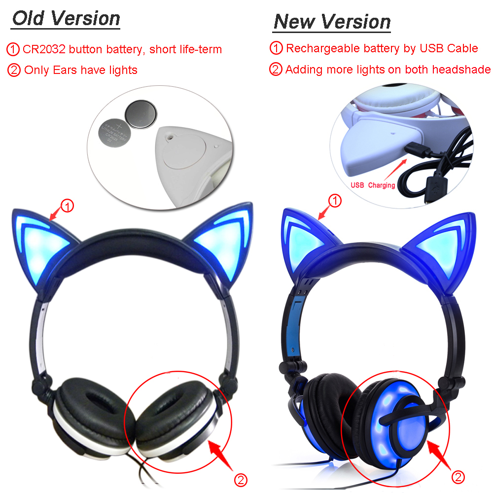 Light up headphone on body Light up headphone on body