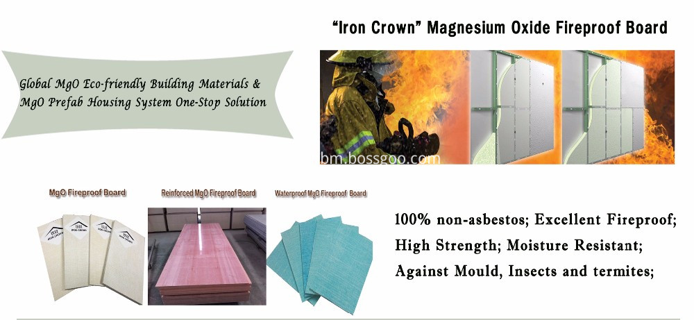 Fire Rated Non-asbestos Mangnesium Oxide Wall Panel