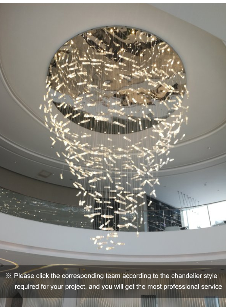 hotel lobby customization chandelier pendant 