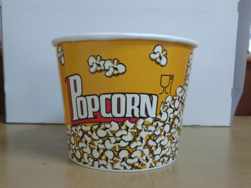 Custom Printed Paper Popcorn Cup, Popcorn Bucket, Popcorn Tub