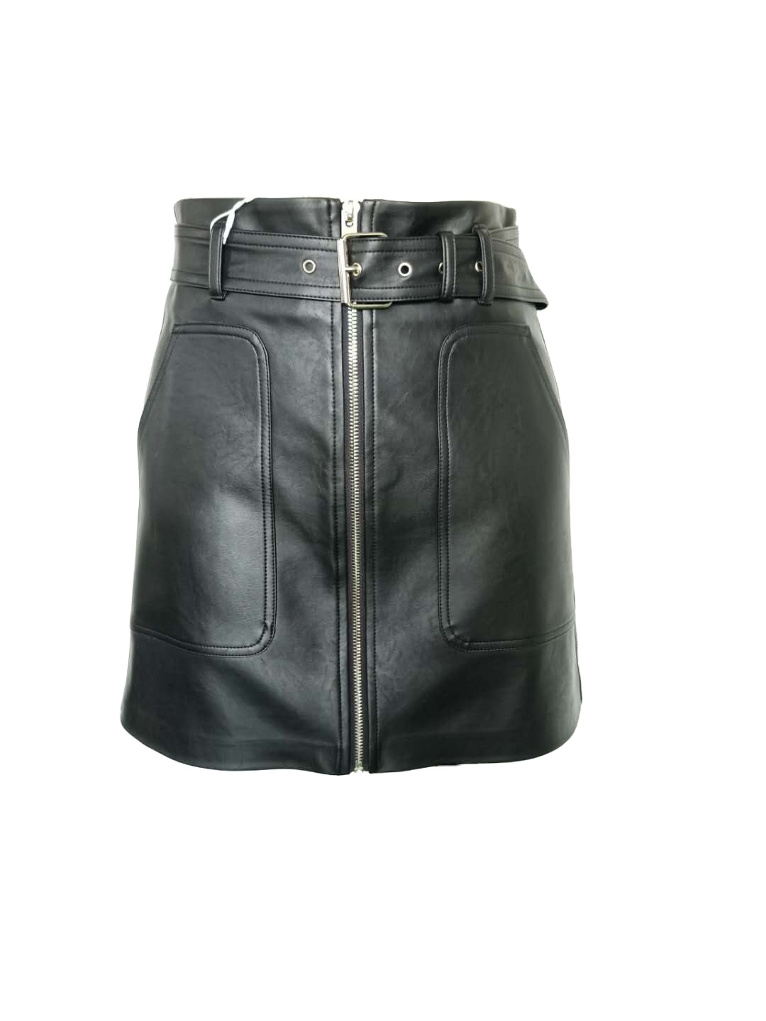 High quality skinny sexy ladies pu skirts 