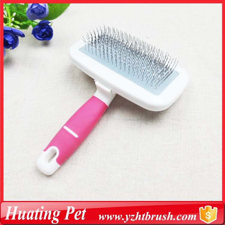 Disposable puppy care tool pink brush 