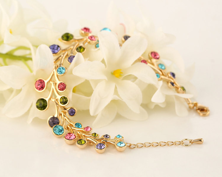 Fashion Jewelry Accessories Colorful Zircon Wedding Rhinestone