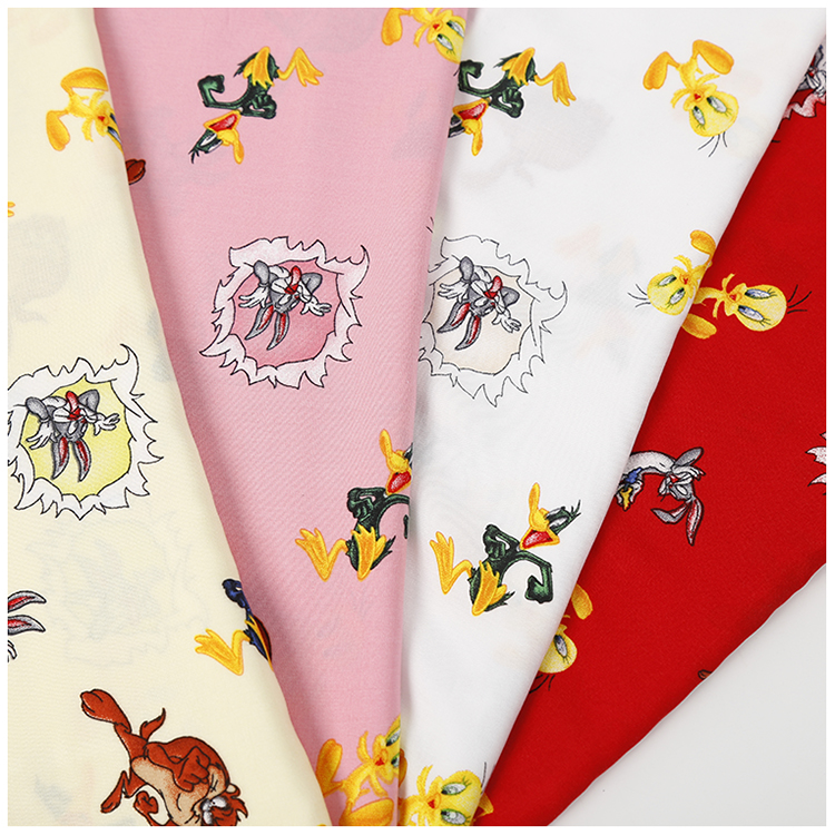woven plain printed poplin fabric price per meter for garment