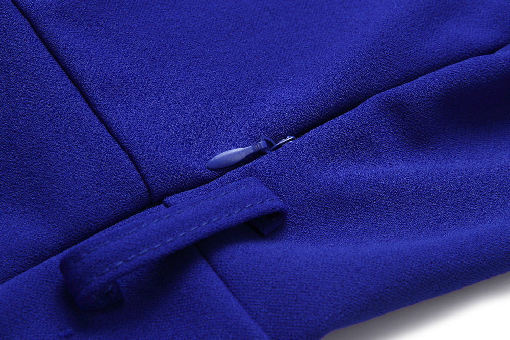 Summer Office Wear Solid Color Dress