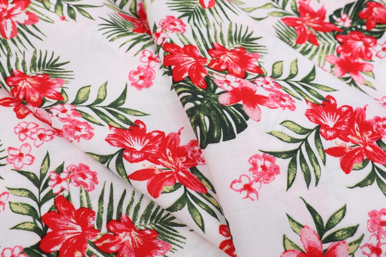 Moss Crepe Printed Fabric