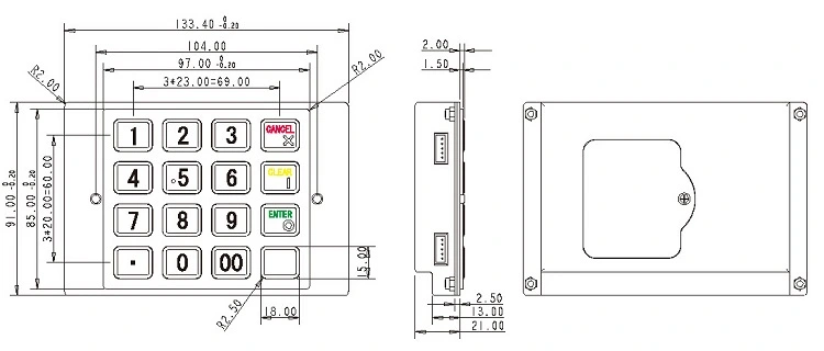 PCI Approved Keypad