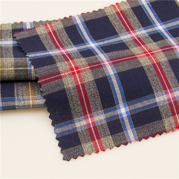 Colorful yarn dyed 100%cotton flannel plaid fabric