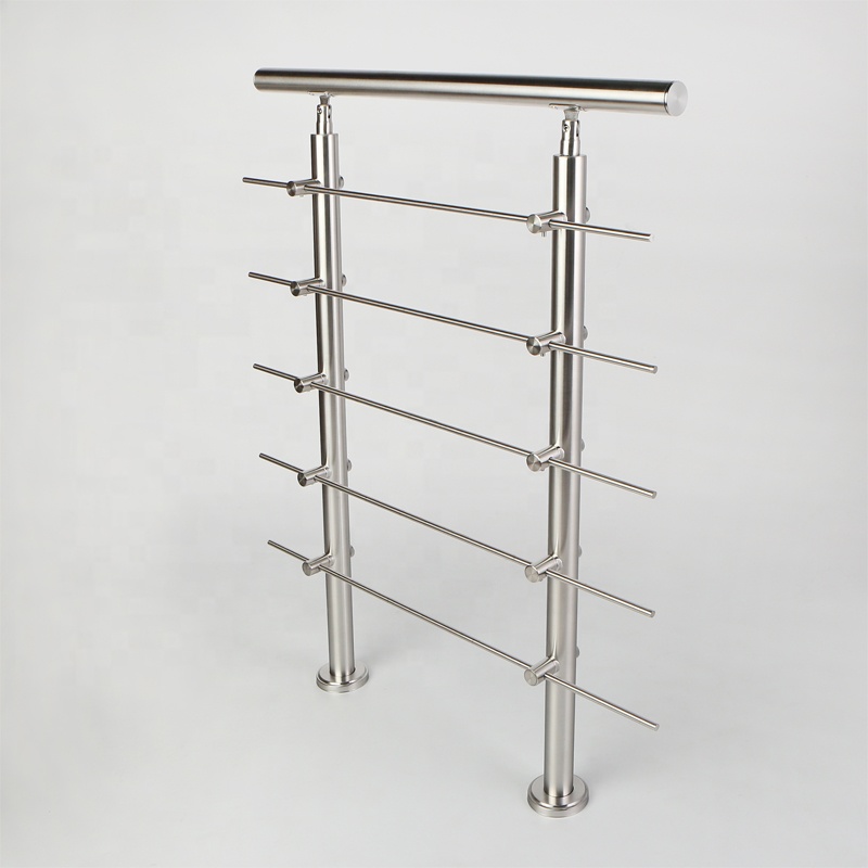 High Quality Floor Mounted Stainless Steel Stair Handrail