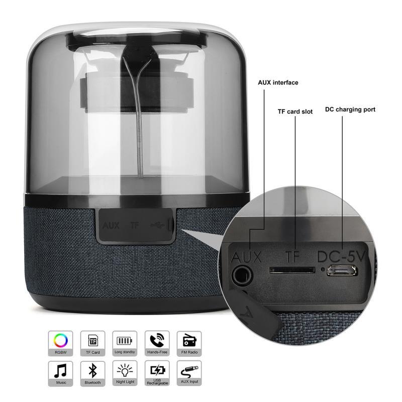 Charging Professional Wireless Mini Bluetooth Speaker with Color Changing Light