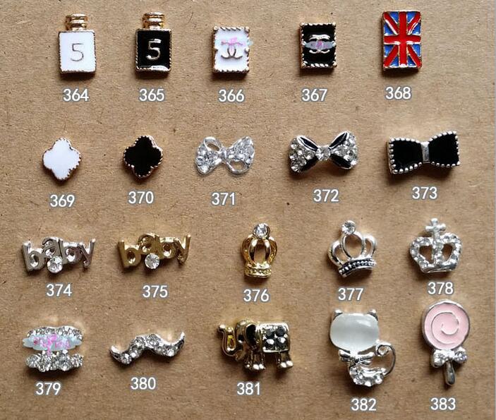 Zircon Material Crown Bow Knot Flower Fox Design 3D Nail Art Jewelry (TP-895-1467)