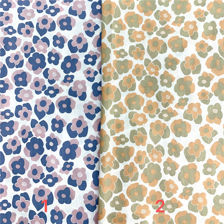 100% cotton plain poplin digital printed fabric