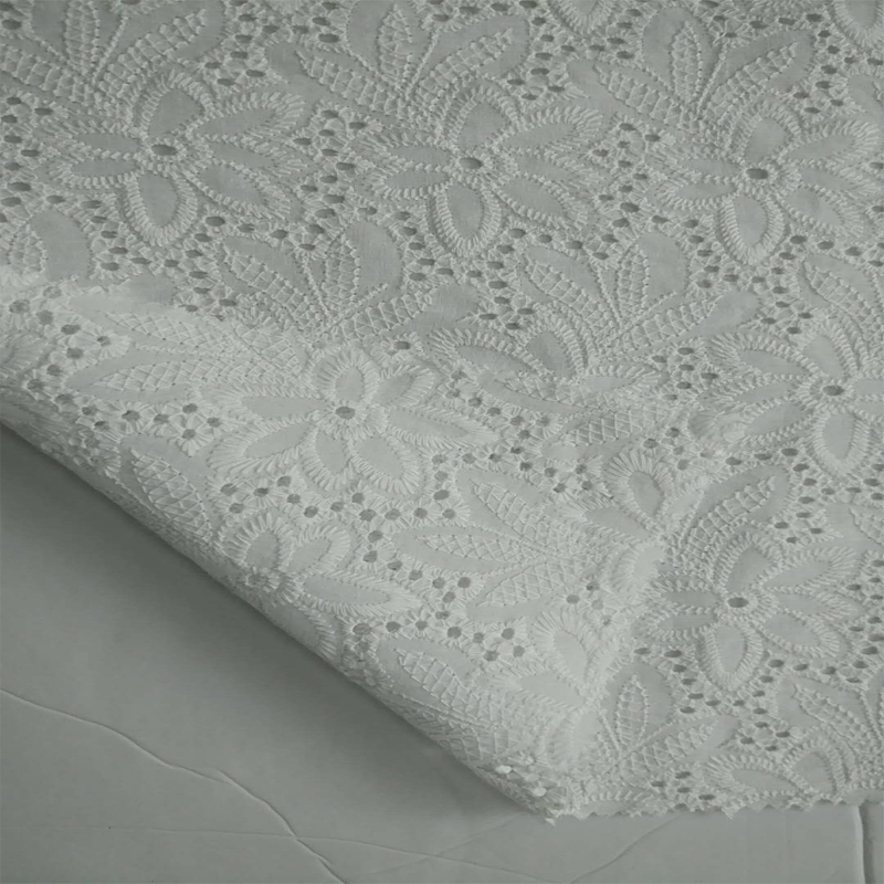 Eco-friendly embroidery lace fabric