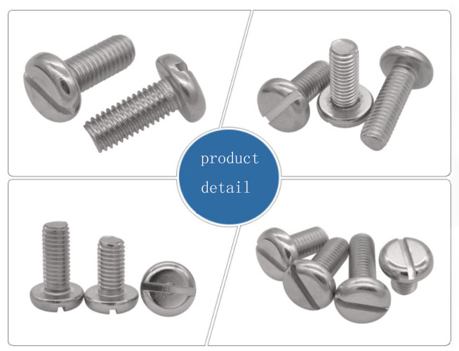 stainless steel slotted pan head screws