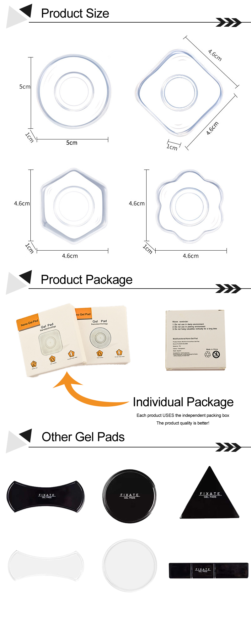 Grip Tape Adhesive Gel Pad Nano Technology