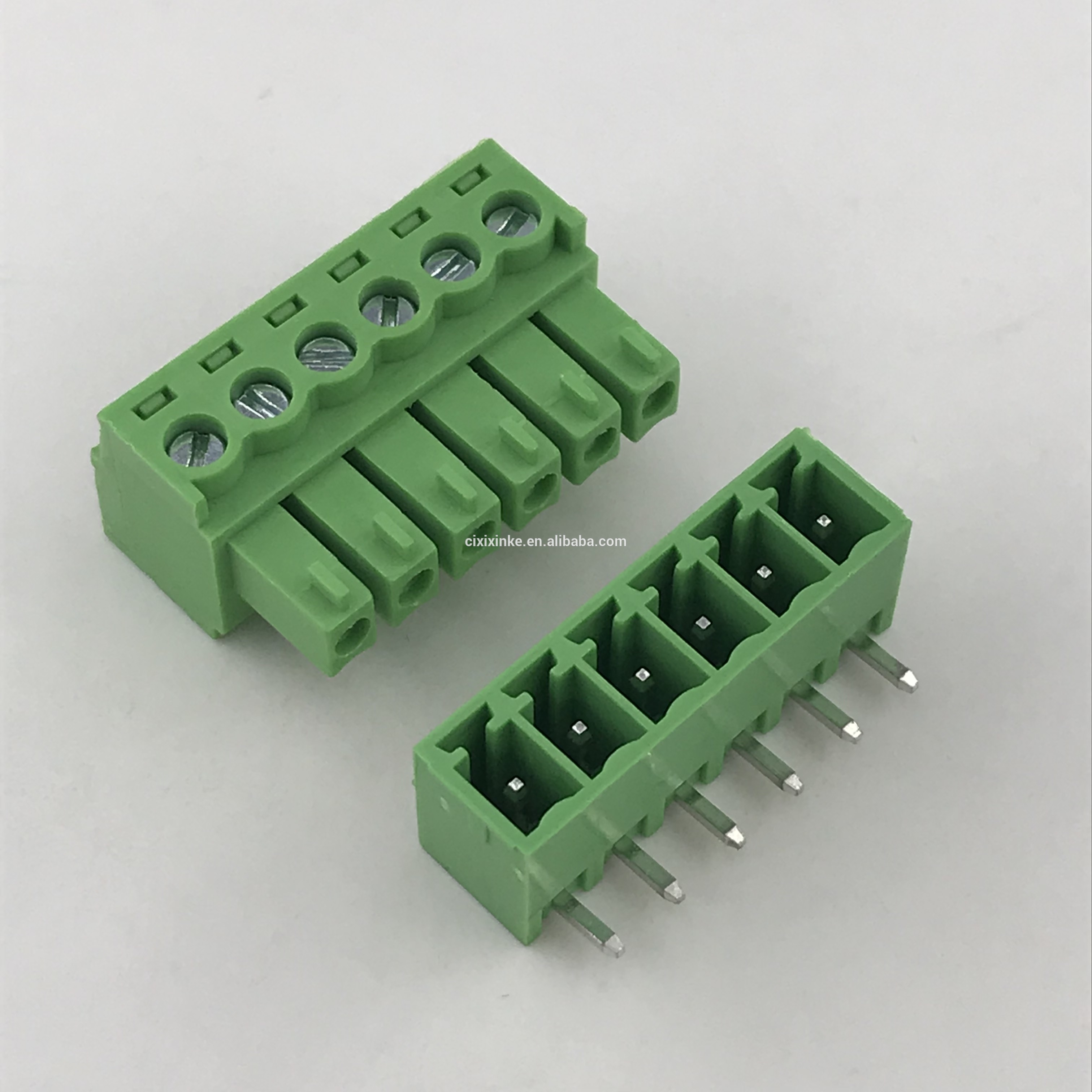 16-28 AWG 3.5 PCB 6 way terminal block