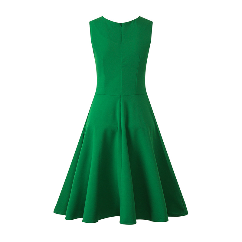 Solid Color Women Slim Dress