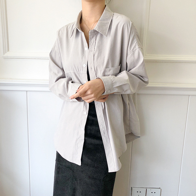 Solid Color Casual Blouses