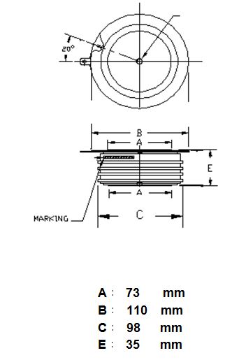 HIGH POWER THYRISTOR FOR PHASE CONTROL YZPST-5STP12K6500 