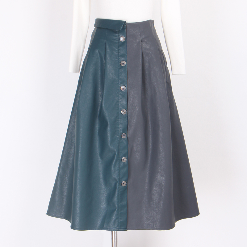 Women PU Leather Skirt