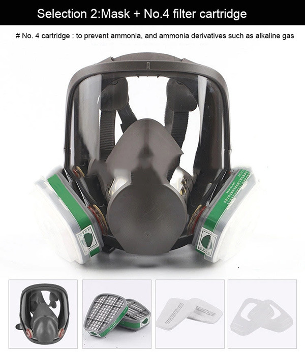 Double Full Face Respirator Mask