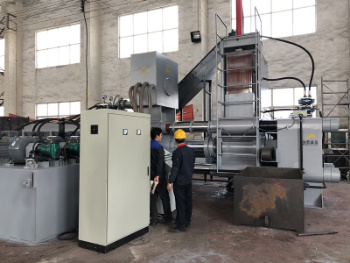 Y83W-630 Waste Steel Cuttings Pahalang na Awtomatikong Briquette Machine