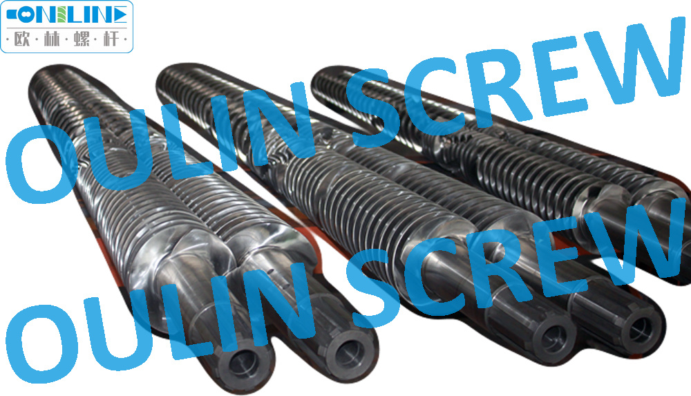 Liansu 65/132 Twin Conical Screw and Barrel for PVC, WPC