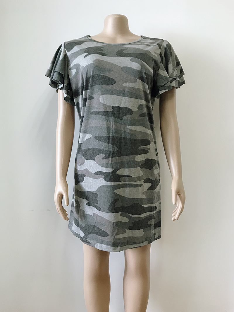 Woman Camouflage Dress