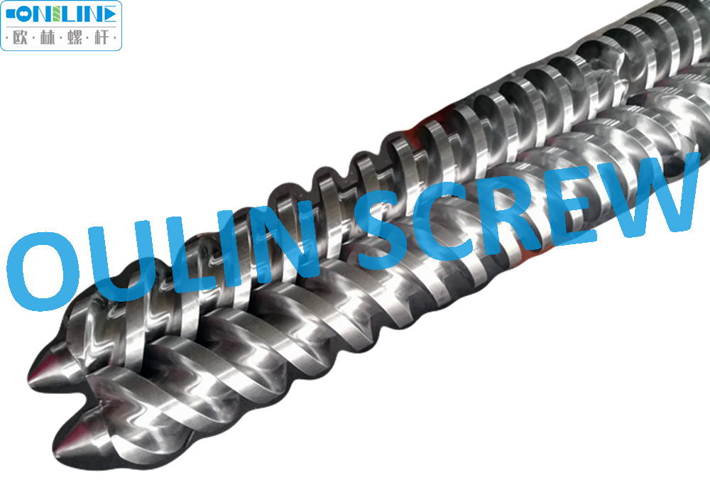 55/105 Twin Conical Screw and Barrel for PVC Machine