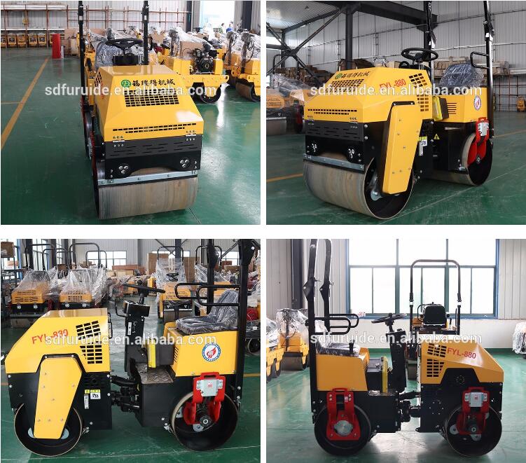 Soil Compaction Equipment Double Drum Vibratory Roller For Sale Fyl-880 ...