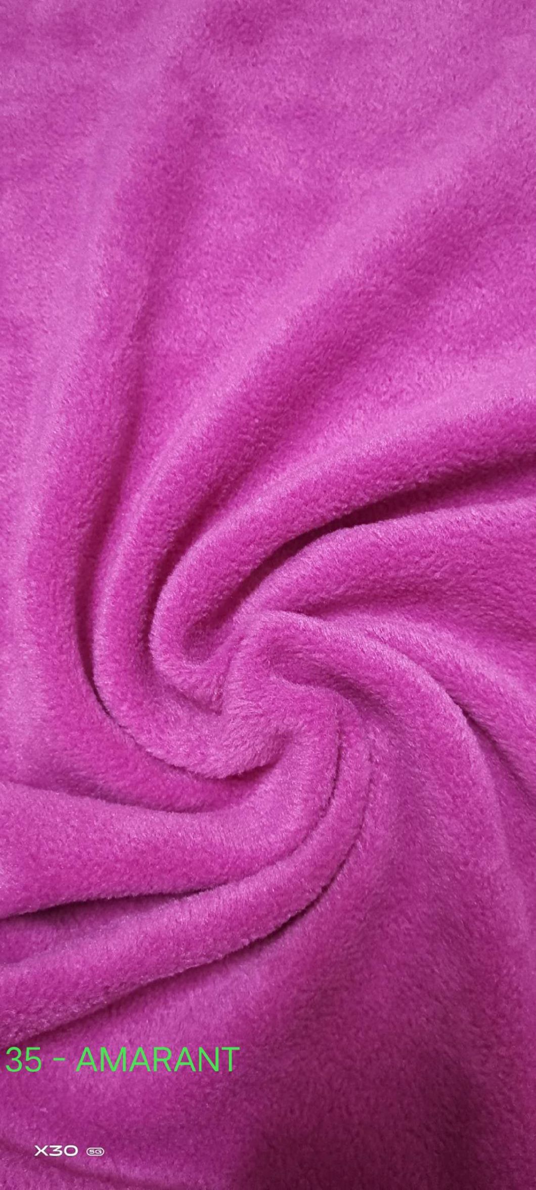 100% POLYESTER POLAR FLEECE Double Borbed One Side Anti-Pilling FDY 150D / 96F
