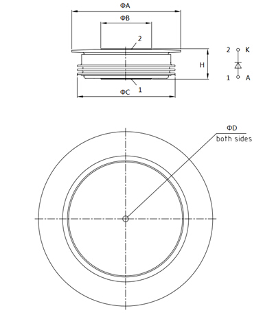 High Pressure High Power Rectifier Diode 6000V