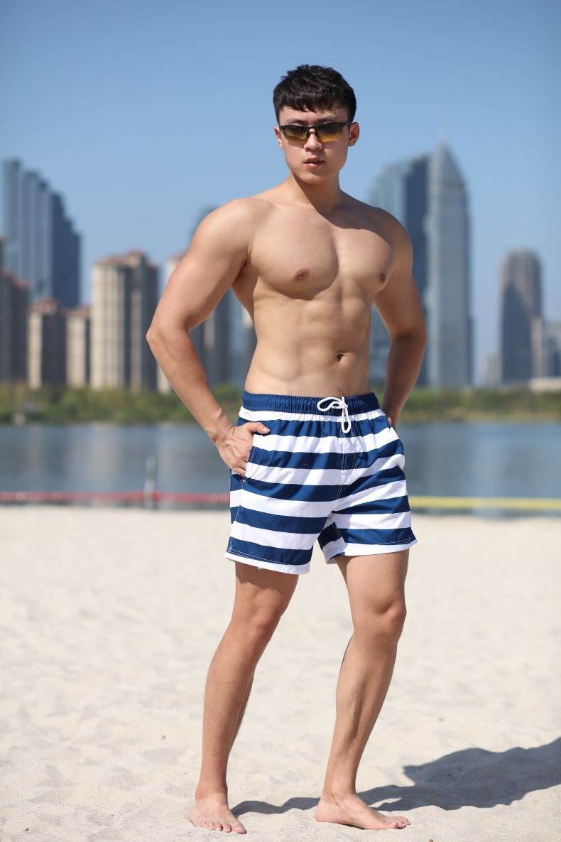 140GSM Polyester Digital Print Brief Mesh Lining for Swim Quick Dry Water Repellent Man's Swimming Short