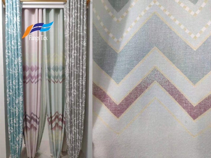 Beautiful Floral Printing Custom Polyester Curtain Fabric 7