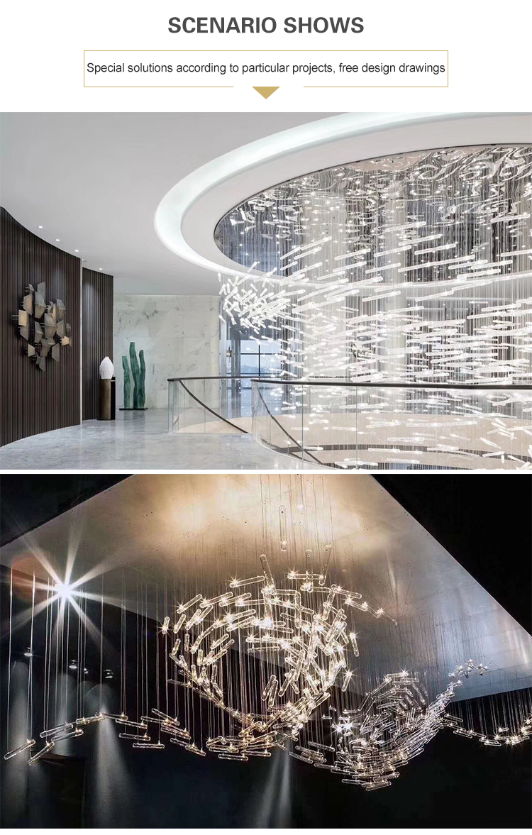 cylindrical crystal led chandelier lamp