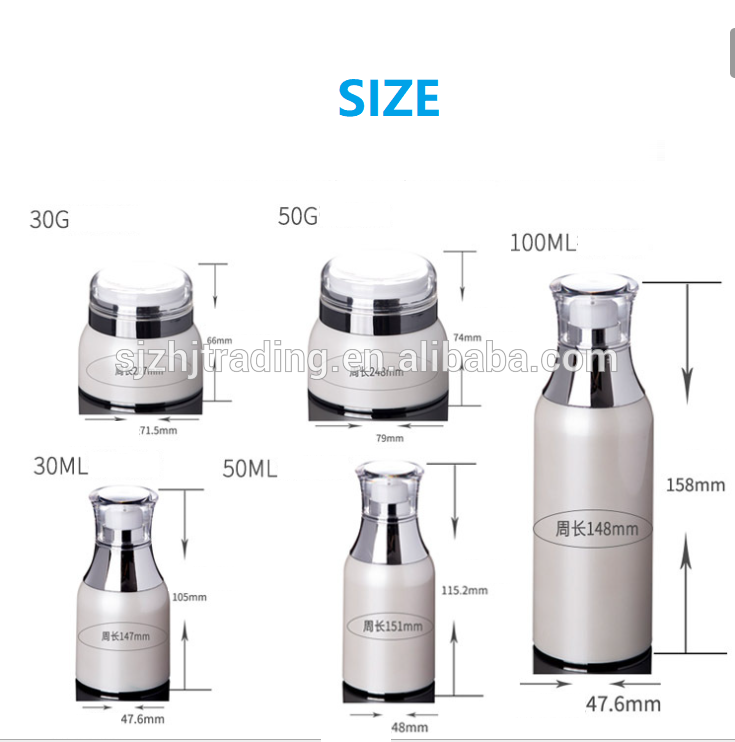 High-grade Korean pearl white acrylic cream bottles