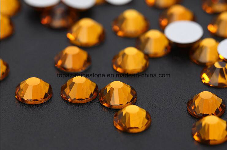 Sticker Golden Strass Crystal for Nails Crystal Stone Ss 1440 Glass Crystal (FB-SS3 ss4 ss5 ss6 golden)