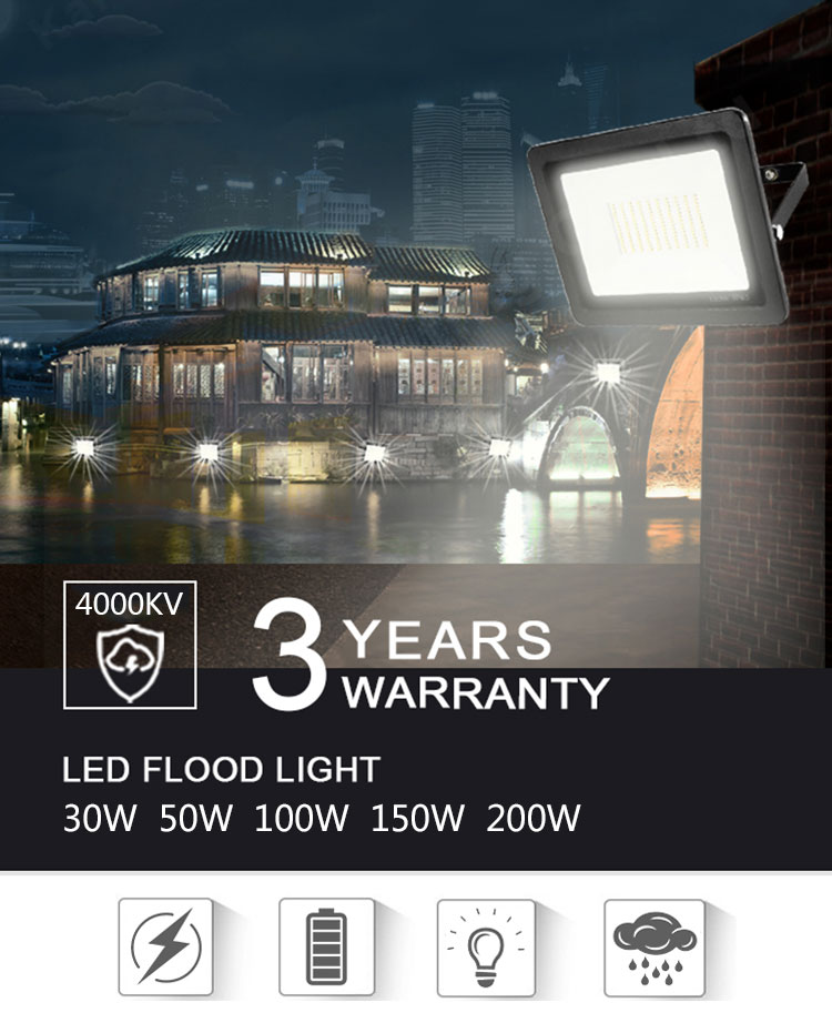 Energy Saving Aluminum LED Flood lights for outdoor