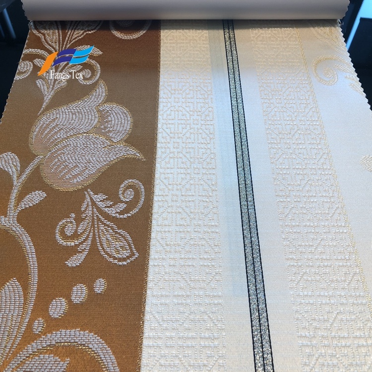 Wholesaler Jacquard Bblackout Upholstery Curtain Fabric 1